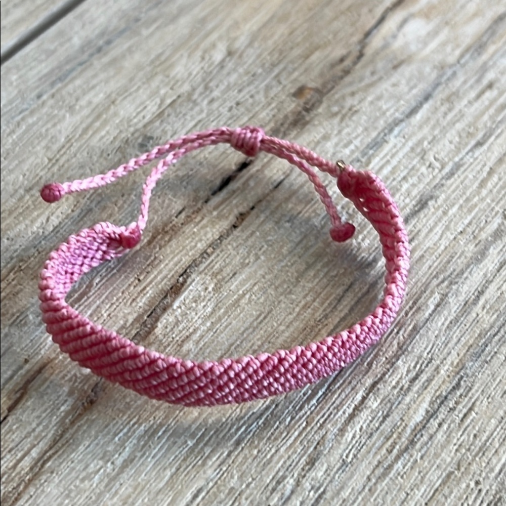 Pura Vida Bracelet Bundle Pink Purple Crystal Bead Braided Woven Rare Healing - Picture 5 of 8